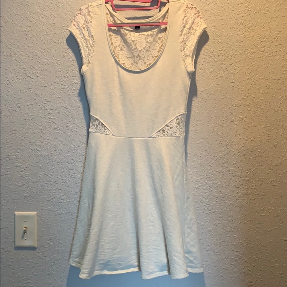 White mini dress